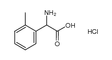 2-氨基-2-(邻甲苯基)乙酸盐酸盐结构式