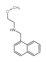 (2-甲氧基乙基)(1-萘甲基)胺结构式