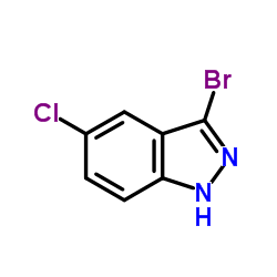 3-溴-5-氯-1H-吲唑结构式