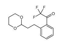 1-[2-[2-(1,3-dioxan-2-yl)ethyl]phenyl]-2,2,2-trifluoroethanone Structure