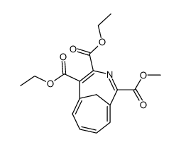 2-carbomethoxy-9,10-carbethoxy-3,8-methano-1-aza<10>annulene Structure