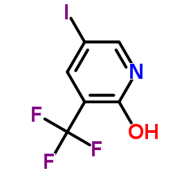 2-羟基-5-碘-3-(三氟甲基)吡啶结构式