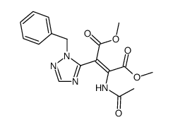 Dimethyl 1-(1'-phenylmethyl-1',2',4'-triazolyl)-2-butanedioate Structure