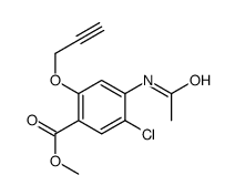 Methyl 4-acetamido-5-chloro-2-(prop-2-yn-1-yloxy)benzoate结构式