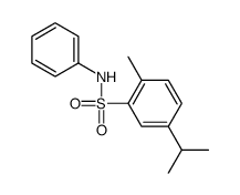 2-methyl-N-phenyl-5-propan-2-ylbenzenesulfonamide结构式