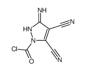 Pyrazole-1-carbonyl chloride, 3-amino-4,5-dicyano- (7CI)结构式
