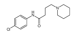 N-(4-chlorophenyl)-4-piperidin-1-ylbutanamide结构式