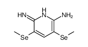3,5-bis(methylselanyl)pyridine-2,6-diamine Structure
