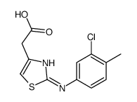 [2-(3-氯-4-甲基-苯基氨基)-噻唑-4-基]-乙酸结构式
