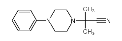 2-methyl-2-(4-phenylpiperazin-1-yl)propanenitrile Structure