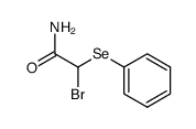 2-bromo-2-(phenylselanyl)acetamide结构式