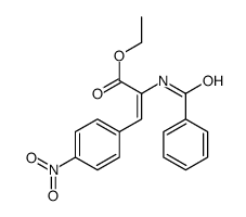 ethyl 2-benzamido-3-(4-nitrophenyl)prop-2-enoate Structure