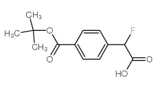 2-(4-(叔丁氧基羰基)苯基)-2-氟乙酸结构式