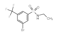 N-乙基-3-溴-5-三氟甲基苯磺酰胺结构式