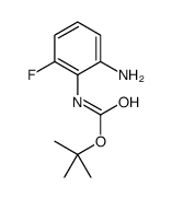 (2-氨基-6-氟苯基)氨基甲酸叔丁酯结构式