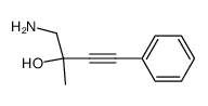 1-amino-2-methyl-4-phenyl-but-3-yn-2-ol结构式