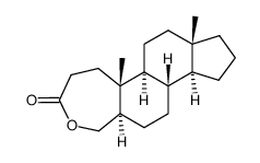 4-hydroxy-3,4-seco-5α-androstan-3-oic acid-lactone结构式