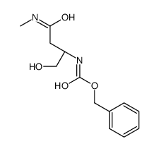 [(R)-1-羟基-4-(甲基氨基)-4-氧代丁-2-基]氨基甲酸苄酯结构式