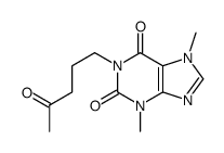 3,7-dimethyl-1-(4-oxopentyl)purine-2,6-dione结构式
