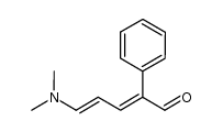 (2E,4E)-2-phenyl-5-N,N-dimethylamino-2,4-pentadien-1-al结构式