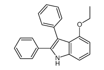 4-ethoxy-2,3-diphenyl-1H-indole结构式