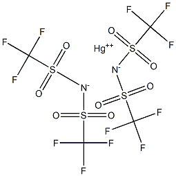 汞二(三氟甲基磺酰基)亚胺结构式