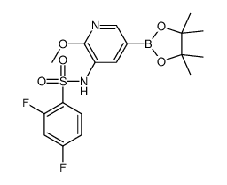 2,4-DIFLUORO-N-(2-METHOXY-5-(4,4,5,5-TETRAMETHYL-1,3,2-DIOXABOROLAN-2-YL)PYRIDIN-3-YL)BENZENESULFONAMIDE Structure