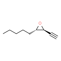 Oxirane, 2-ethynyl-3-pentyl-, (2R,3R)-rel- (9CI) structure
