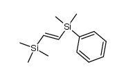 β-(E)-1-trimethylsilyl-2-dimethylphenylsilylethylene结构式