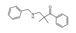 2,2-dimethyl-3-(N-benzylamino)-1-phenyl-1-propanone结构式