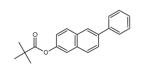 6-phenylnaphthalen-2-yl pivalate结构式