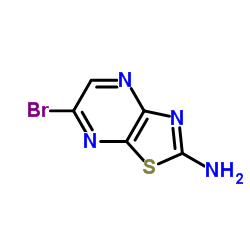 2-氨基-6-溴噻唑并[4,5-b]吡嗪结构式