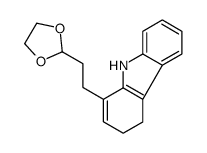 1-[2-(1,3-dioxolan-2-yl)ethyl]-4,9-dihydro-3H-carbazole结构式