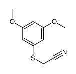 2-(3,5-dimethoxyphenyl)sulfanylacetonitrile结构式