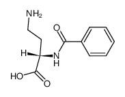 (S)-4-amino-2-benzoylamino-butyric acid Structure