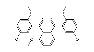 [2-(2,5-dimethoxybenzoyl)-3-methoxyphenyl](2,5-dimethoxyphenyl)methanone结构式