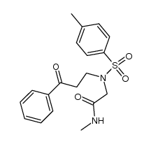 N-methyl-2-(4-methyl-N-(3-oxo-3-phenylpropyl)phenylsulfonamido)acetamide Structure