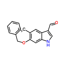 6-(Benzyloxy)-5-methyl-1H-indole-3-carbaldehyde Structure