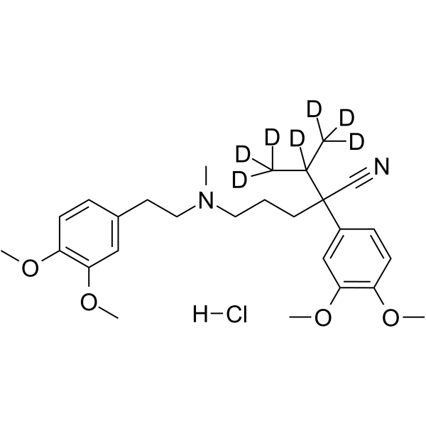 (Rac)-Verapamil D7 hydrochloride结构式