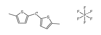 bis(5-methyl-2-thienyl)iodonium hexafluorophosphate Structure