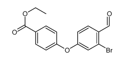 4-(3-溴-4-甲酰基苯氧基)苯甲酸乙酯结构式
