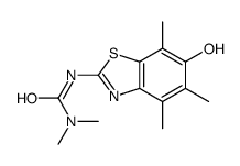 Urea,N-(6-hydroxy-4,5,7-trimethyl-2-benzothiazolyl)-N,N-dimethyl- Structure