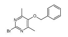 2-bromo-4,6-dimethyl-5-phenylmethoxypyrimidine Structure