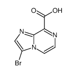3-bromoimidazo[1,2-a]pyrazine-8-carboxylic acid Structure