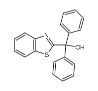α,α-diphenyl-2-benzothiazolyl-methanol结构式