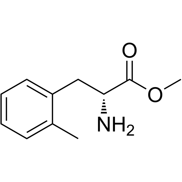 Methyl (R)-2-amino-3-(o-tolyl)propanoate结构式