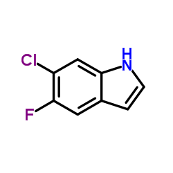6-氯-5-氟吲哚结构式