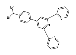 4'-(4-dibromomethylphenyl)-2,2':6',2''-terpyridine Structure