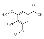 4-氨基-3,5-二甲氧基苯甲酸结构式