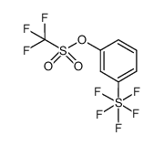 3-(pentafluorosulfanyl)phenyl trifluoromethane-sulfonate结构式